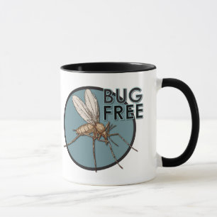 Bug Free - Black 11 oz Ringer Tasse