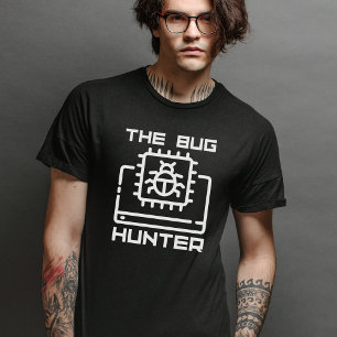 Bug Hunter, Web Developer, Funny Computer Science T-Shirt