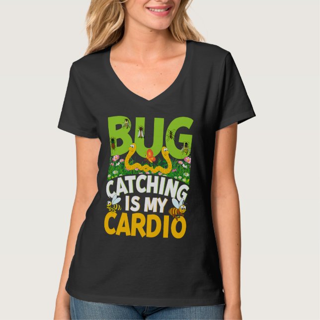 Bug  Insect Science  Bug Catching is my Cardio  18 T-Shirt (Vorderseite)