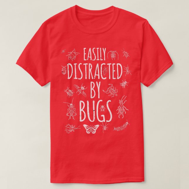 Bug leicht ablenkbar durch Fehler Funny Insects Sc T-Shirt (Design vorne)