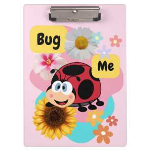 Bug Me: Ladybug Klemmbrett