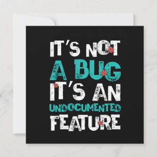Bug Nicht dokumentiertes Feature Programmer Coder Einladung