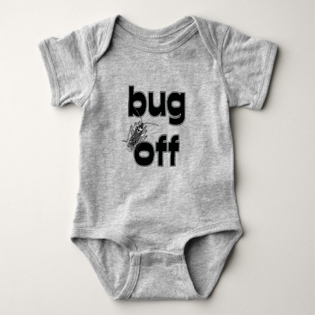 Bug Off Baby Strampler (Vorderseite)