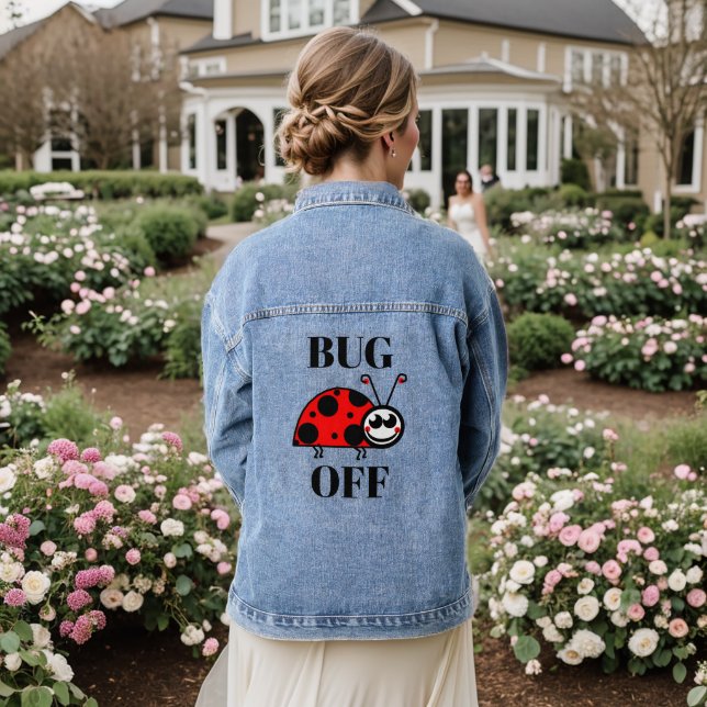 Bug Off Denimjacke Jeansjacke (Hochzeit Rückseite)