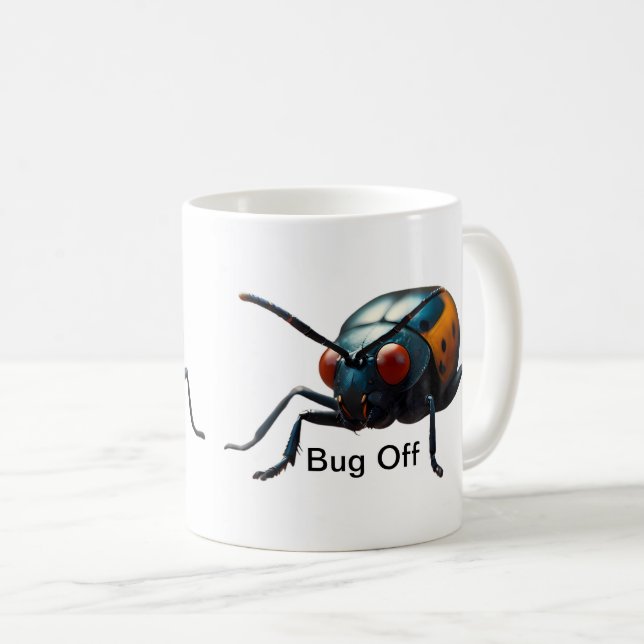 Bug Off Kaffeetasse (VorderseiteRechts)