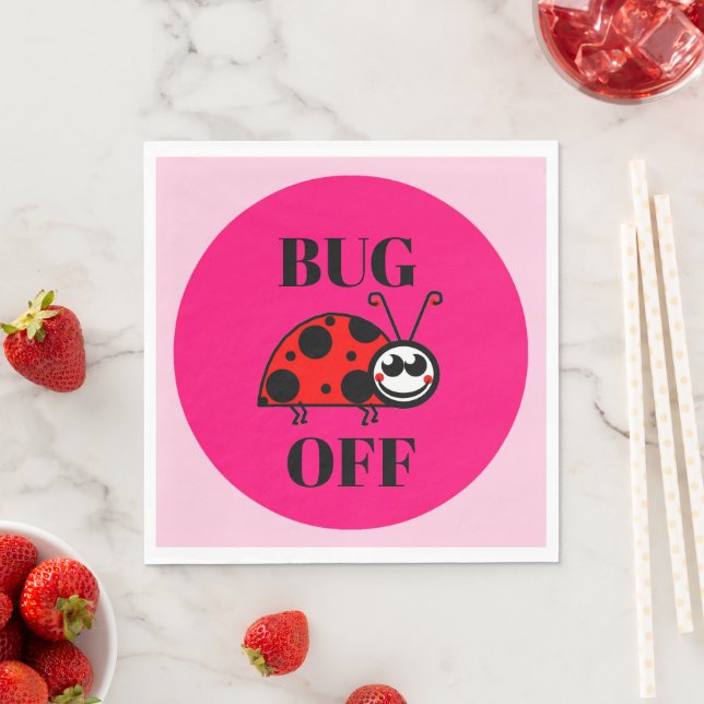 Bug Off Papier Serviette (Beispiel)