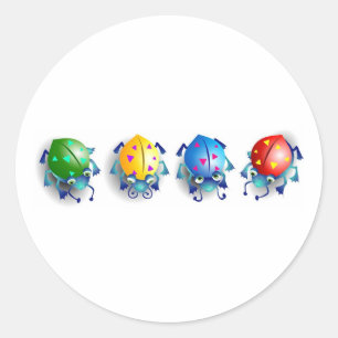 Bug Runder Aufkleber