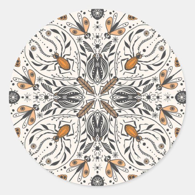 Bug Runder Aufkleber (Vorderseite)