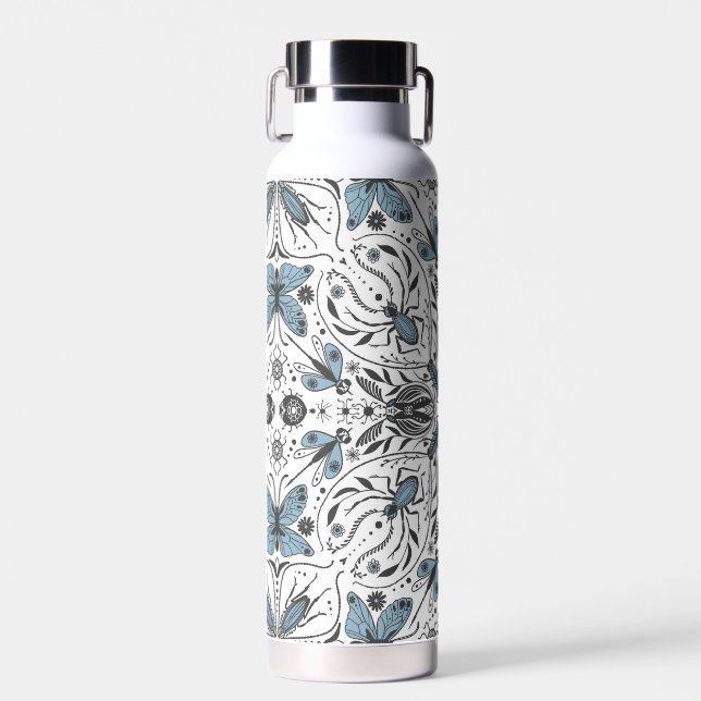 Bug, schwarz und blau trinkflasche (Vorne)