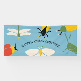 Bug Themed Custom Message Party Banner