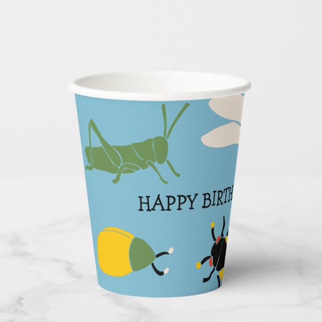 Bug Themed Party Personalisiert Pappbecher (Vorderseite)