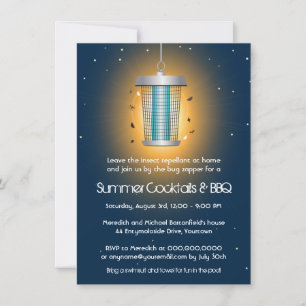 Bug Zapper Summer Party Einladung