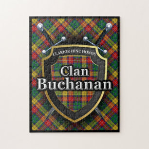 Buganklan-Tartan-Schwerter und Schild