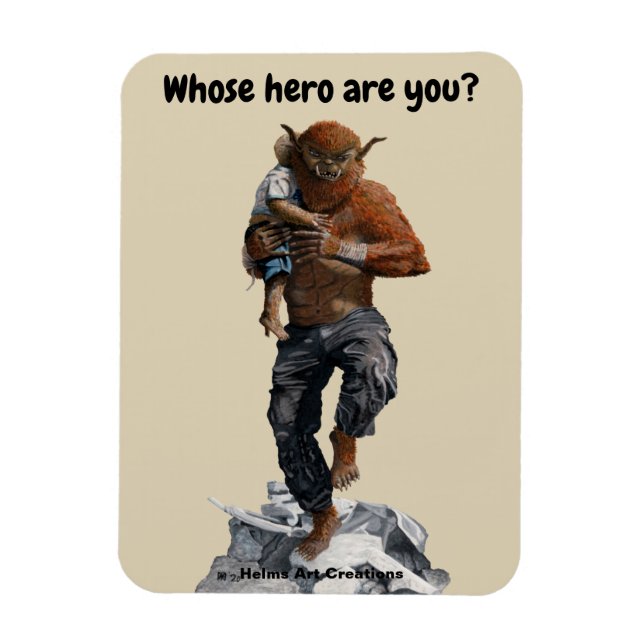 Bugbear Hero Child Rescue Fantasy Flexible Magnet (Vertikal)