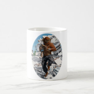 Bugbear hero retcuing Child Fantasy Art Kaffeemasc Kaffeetasse