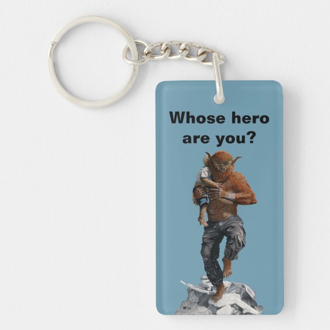 Bugbear Hero Rettend Kinderfantasie Akylic Schlüss Schlüsselanhänger (Vorderseite)