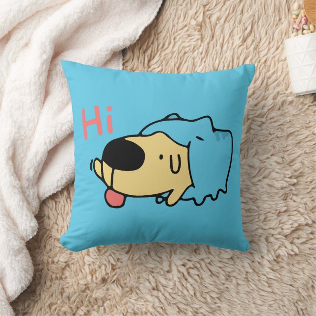 BugCat Capoo cat and DogDog, Kawaii Comic Cat dog Kissen (Decke)