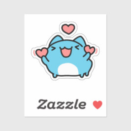 BugCat Capoo cat, Kawaii Comic Cat Liebe Aufkleber