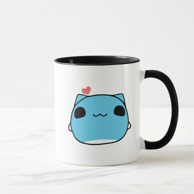 BugCat Capoo cat, Kawaii Comic Cat Liebe Tasse (Rechts)
