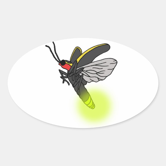 Bugflug 2 beleuchtet ovaler aufkleber (Vorderseite)