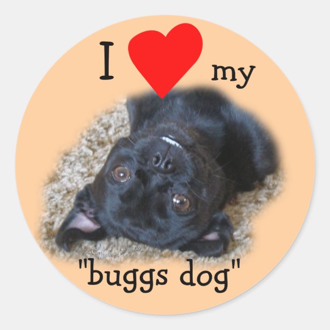 Buggs Dog Sticker für Ihr Bild oder meins (Vorderseite)