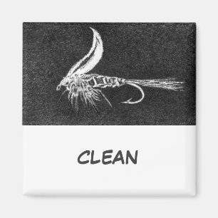 "Buggy Nass Fly" Dish Washer Status Magnet