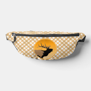 Bugling Bull Elch bei Sunset Original Wildlife Art Bauchtasche