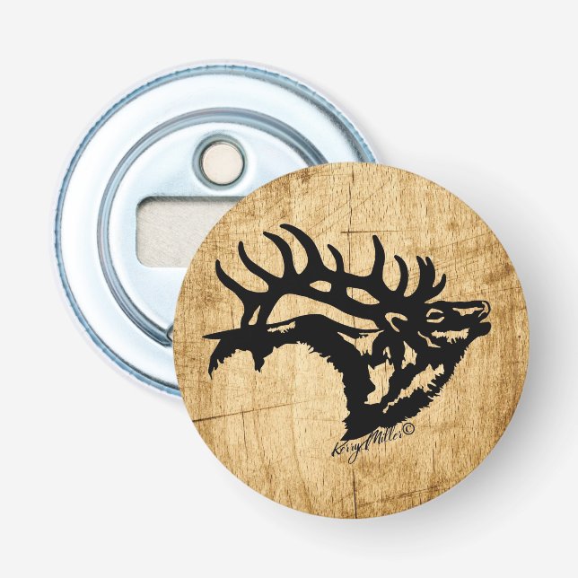 Bugling Bull Elk Bottle Opener Flaschenöffner (Vorderseite)