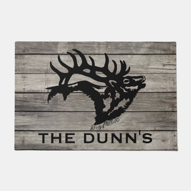 Bugling Bull Elk Doormat Fußmatte (Vorderseite)