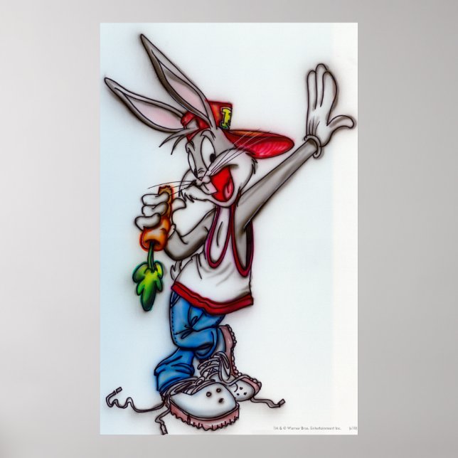 BUGS BUNNY™ Airbrush Poster (Vorne)