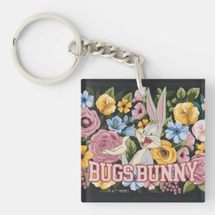 BUGS BUNNY™ Blumenstickerei Grafik Schlüsselanhänger