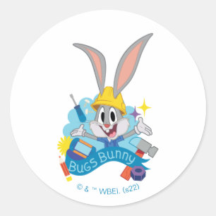 BUGS BUNNY BUILDERS™  BUGS BUNNY™ Character Art Runder Aufkleber