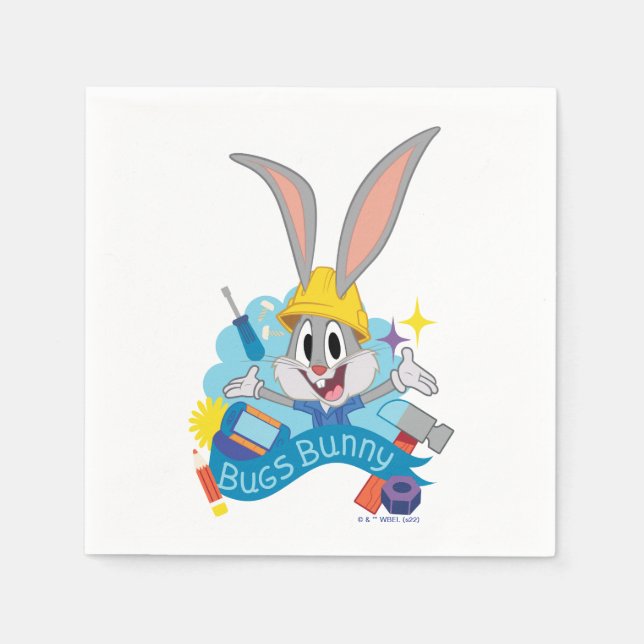 BUGS BUNNY BUILDERS™| BUGS BUNNY™ Character Art Serviette (Vorderseite)