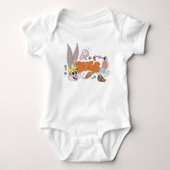 BUGS BUNNY BUILDERS™| BUGS BUNNY™ Sketch Art Baby Strampler (Vorderseite)
