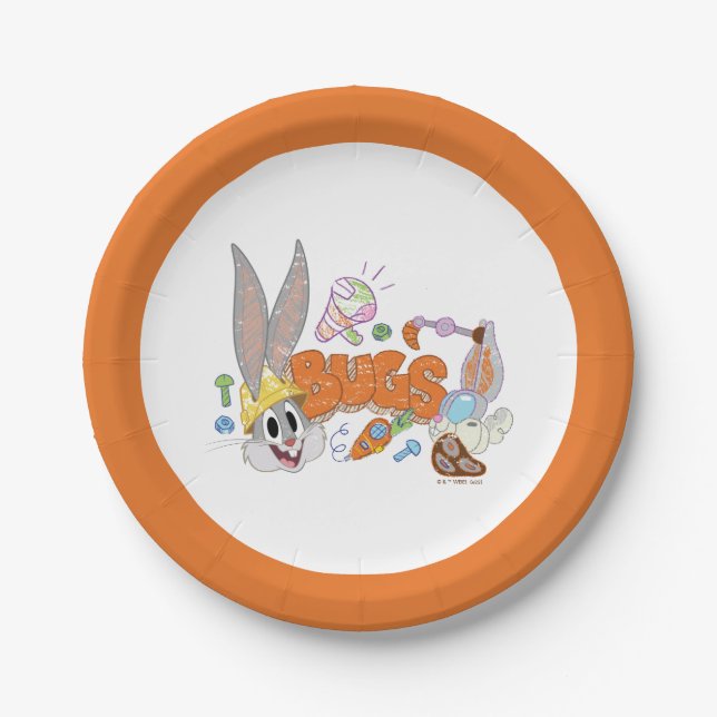 BUGS BUNNY BUILDERS™| BUGS BUNNY™ Sketch Art Pappteller (Vorderseite)
