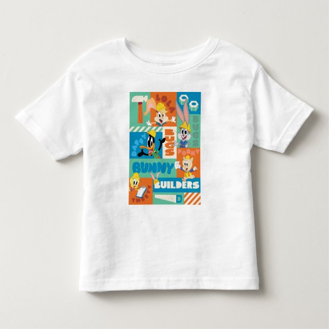 BUGS BUNNY BUILDERS™| Character Grid Pattern Kleinkind T-shirt (Vorderseite)