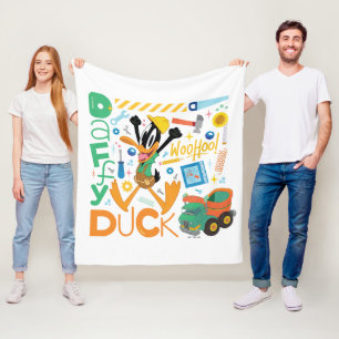 BUGS BUNNY BUILDERS™ DAFFY DUCK™-Arbeitstools Fleecedecke