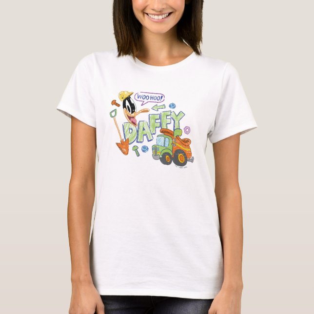BUGS BUNNY BUILDERS™| DAFFY DUCK™ Sketch Art T-Shirt (Vorderseite)