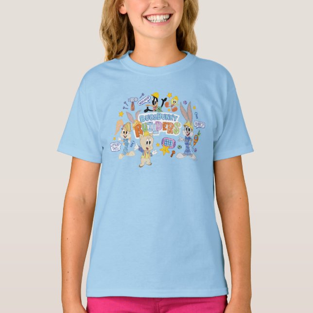 BUGS BUNNY BUILDERS™| Group Sketch Art T-Shirt (Vorderseite)