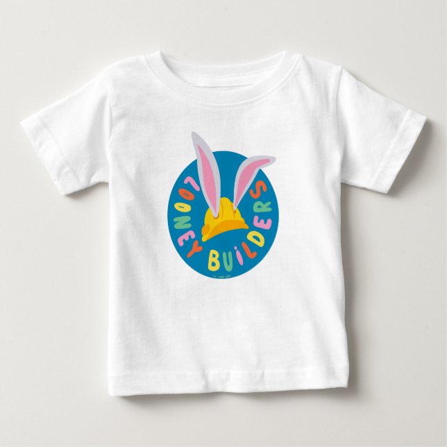 BUGS BUNNY BUILDERS™| Hard Hat Circle Logo Baby T-shirt (Vorderseite)