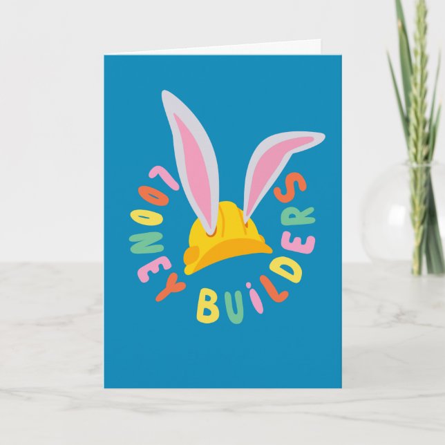 BUGS BUNNY BUILDERS™| Hard Hat Circle Logo Karte (Vorderseite)