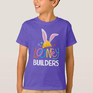 BUGS BUNNY BUILDERS™  Hard Hat Gestapeltes Logo T-Shirt