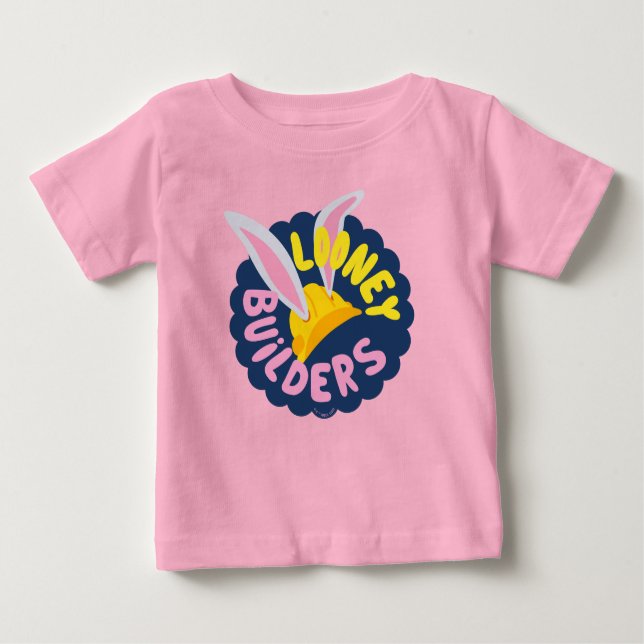 BUGS BUNNY BUILDERS™| Hard Hat Scalloping Logo Baby T-shirt (Vorderseite)