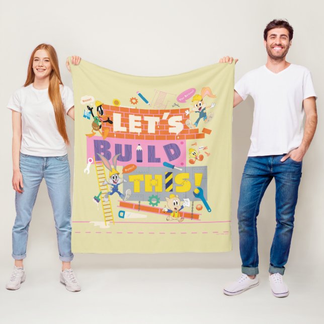 BUGS BUNNY BUILDERS™| "Let's build this"-Arbeitsst Fleecedecke (Beispiel)