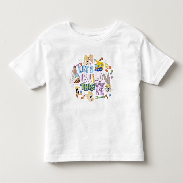 BUGS BUNNY BUILDERS™| "Let's build this" Sketch Kleinkind T-shirt (Vorderseite)
