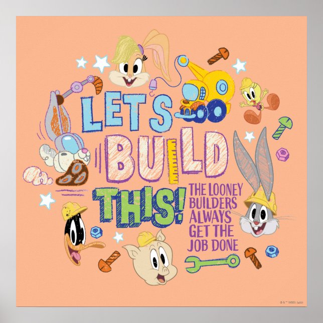 BUGS BUNNY BUILDERS™| "Let's build this" Sketch Poster (Vorne)