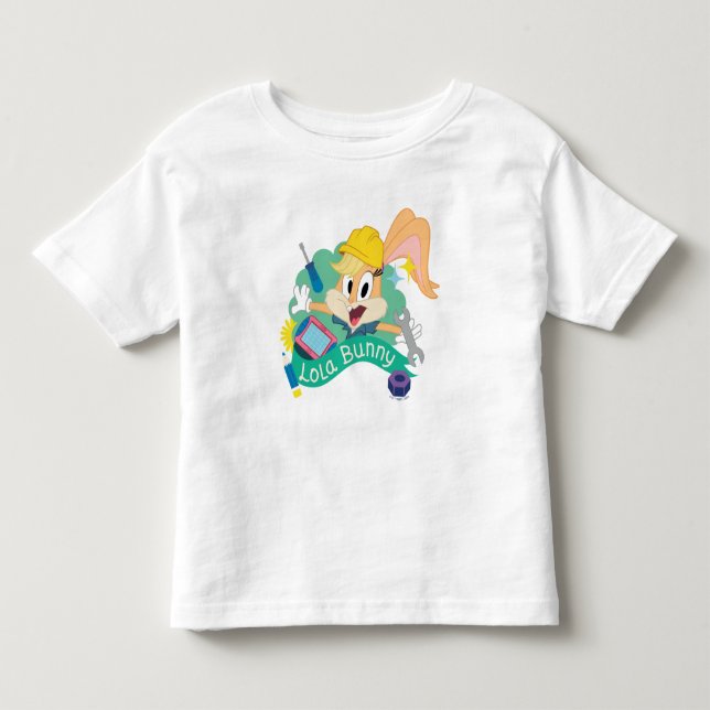BUGS BUNNY BUILDERS™| Lola Bunny Character Graphic Kleinkind T-shirt (Vorderseite)