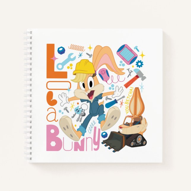 BUGS BUNNY BUILDERS™| Lola Bunny Work Tools Notizbuch (Vorderseite)