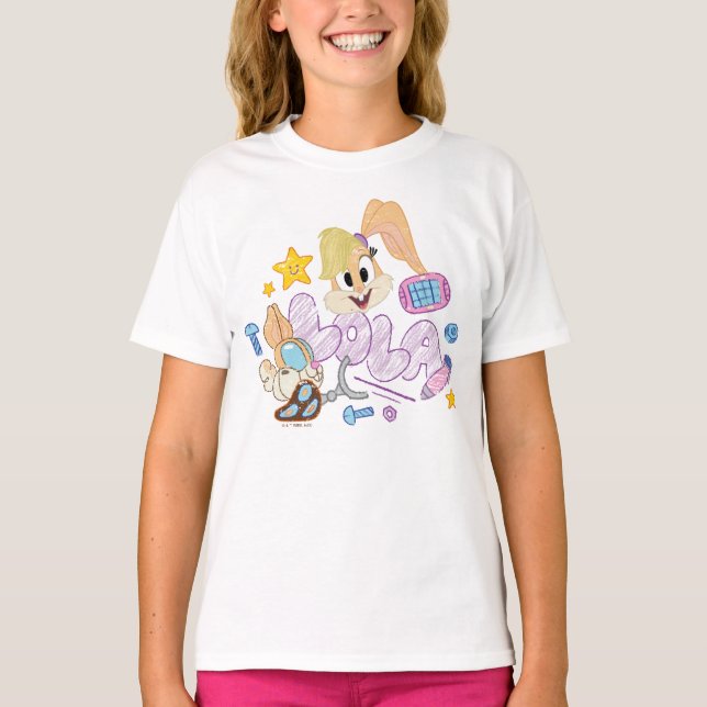BUGS BUNNY BUILDERS™| Lola Sketch Art T-Shirt (Vorderseite)