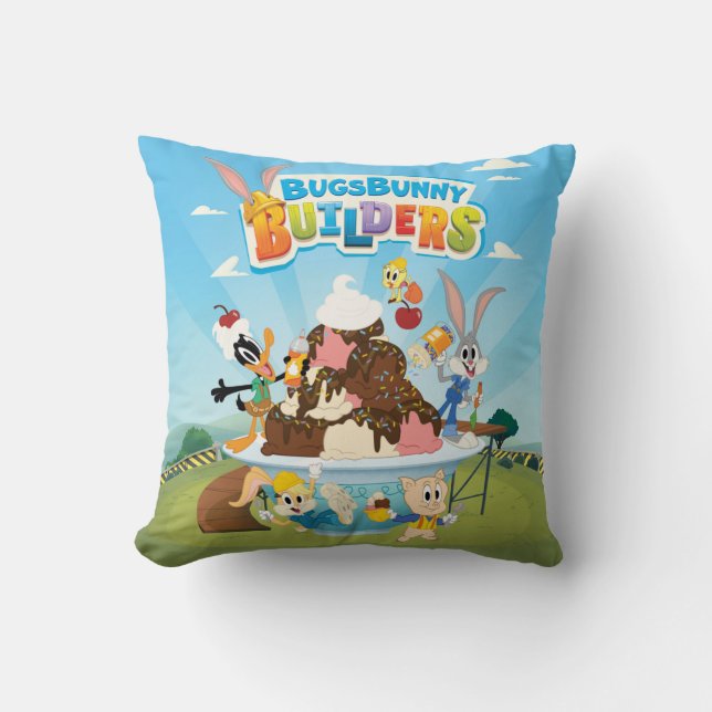 BUGS BUNNY BUILDERS™| Looney Builders Ice Creme Kissen (Vorderseite)